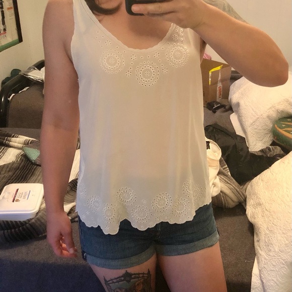 Joie dupioni Silk eyelet top - Picture 5 of 5